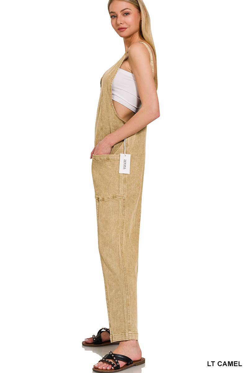 Casual Adjustable Strap Baggy Jumpsuit