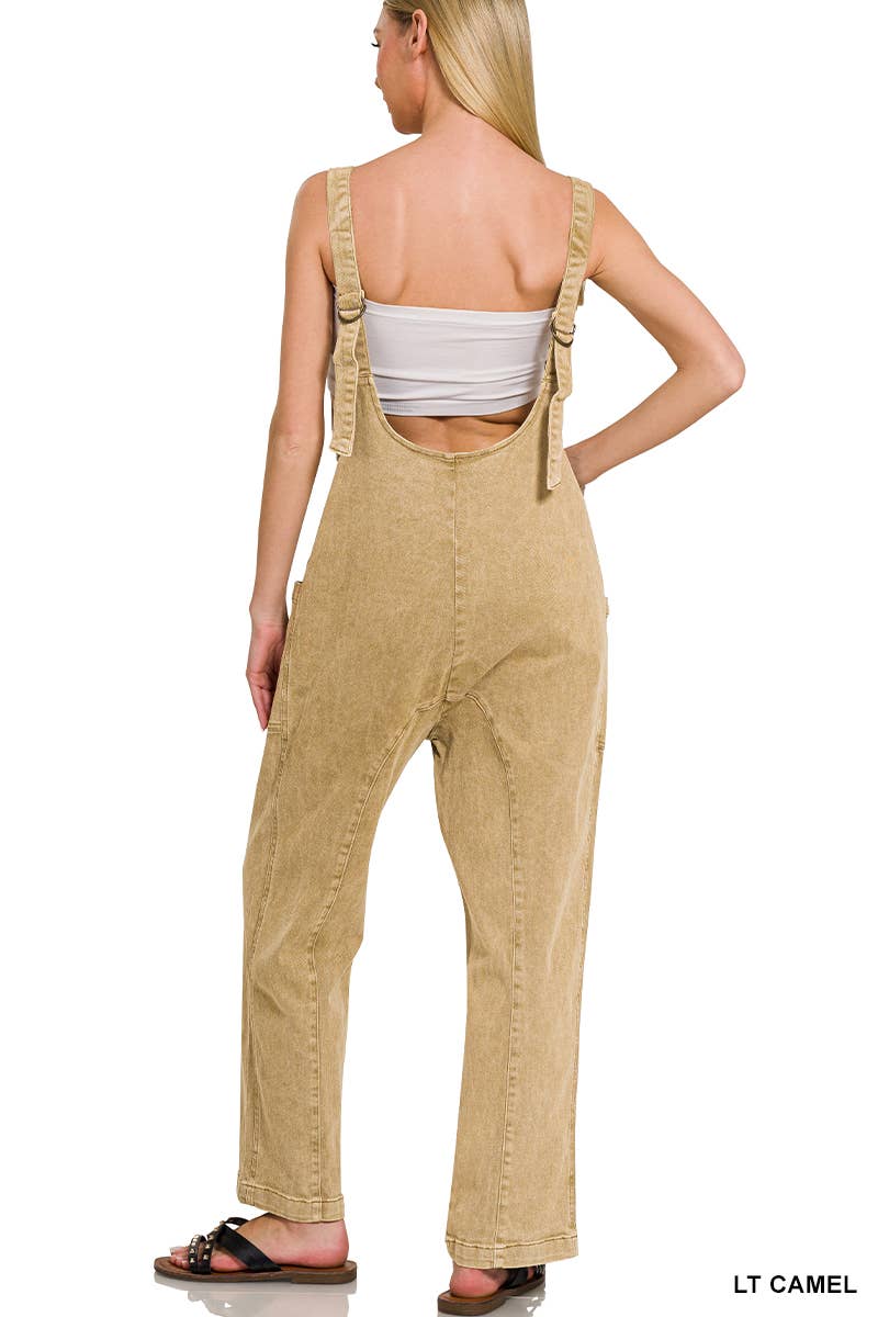 Casual Adjustable Strap Baggy Jumpsuit