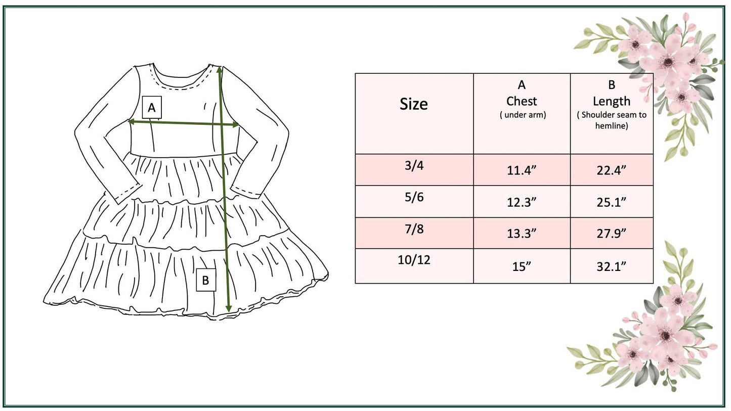 Girls Pink Retro Flower Print Swiss Dot Tulle Fall Dress