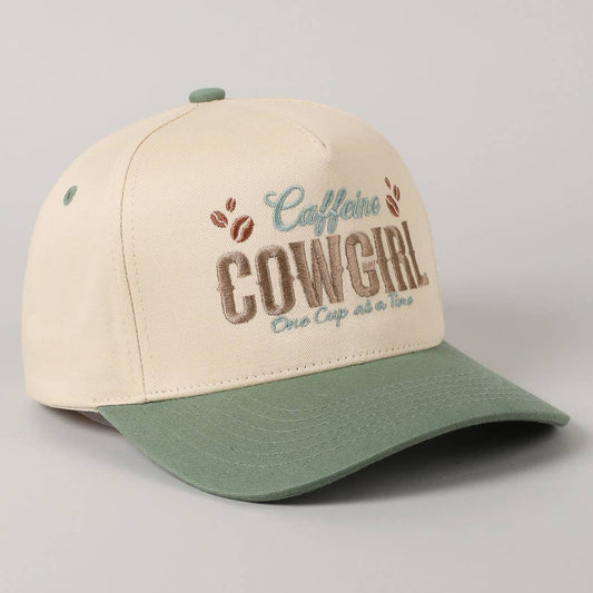 Caffeine Cowgirl One Cup At A Time Hat